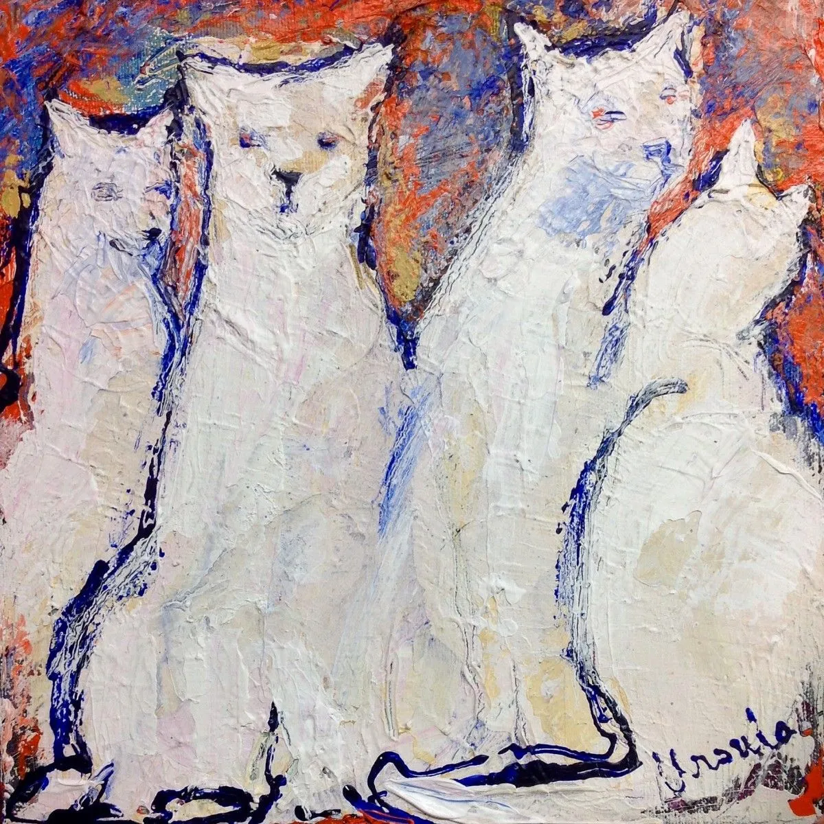 Cat Company, œuvre de Ursula Lampron