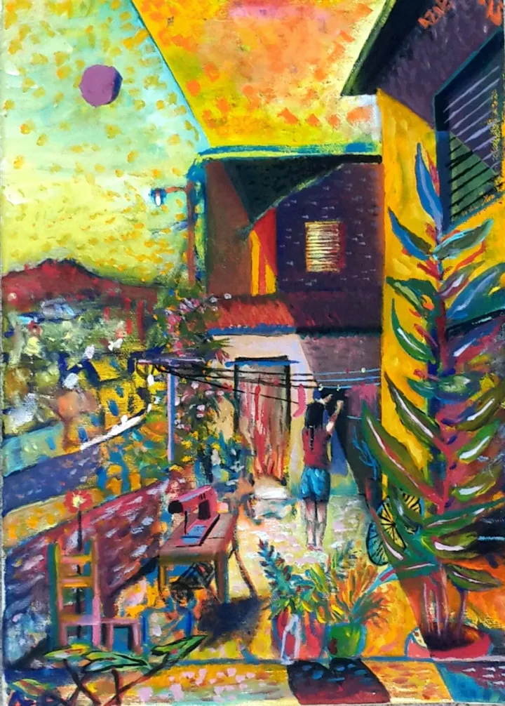Terraza en Bella Vista, œuvre de Aziel Barrientos