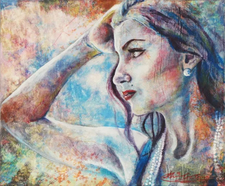 Pensive, œuvre de Catherine Garcia Cournoyer