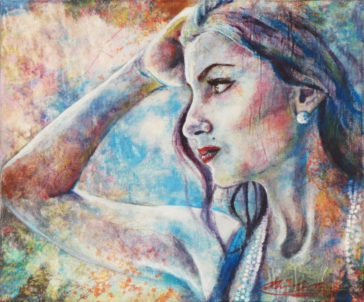 Pensive, œuvre de Catherine Garcia Cournoyer