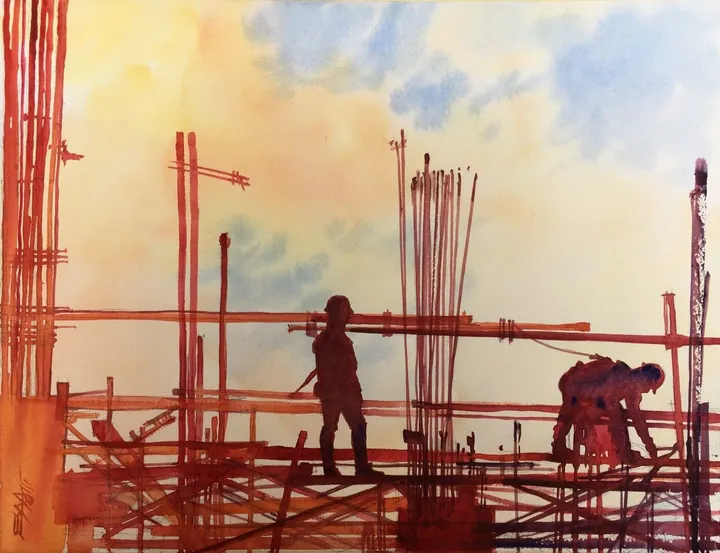 N°459 Chantier 002, artwork by Alexandre DUMITRESCU