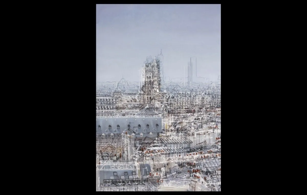 vue de Paris, œuvre de Bruno Mondot