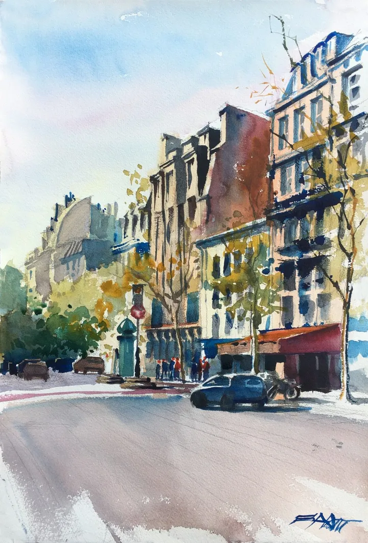 N°504 Boulevard du Montparnasse, œuvre de Alexandre DUMITRESCU