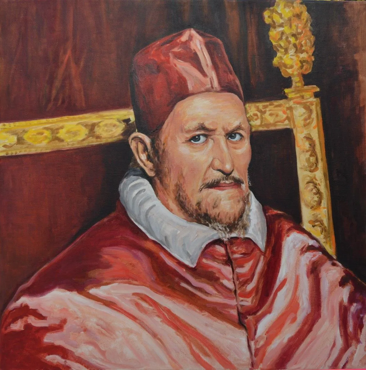 Inocencio X by Velazquez, artwork by EDUARDO BATAN