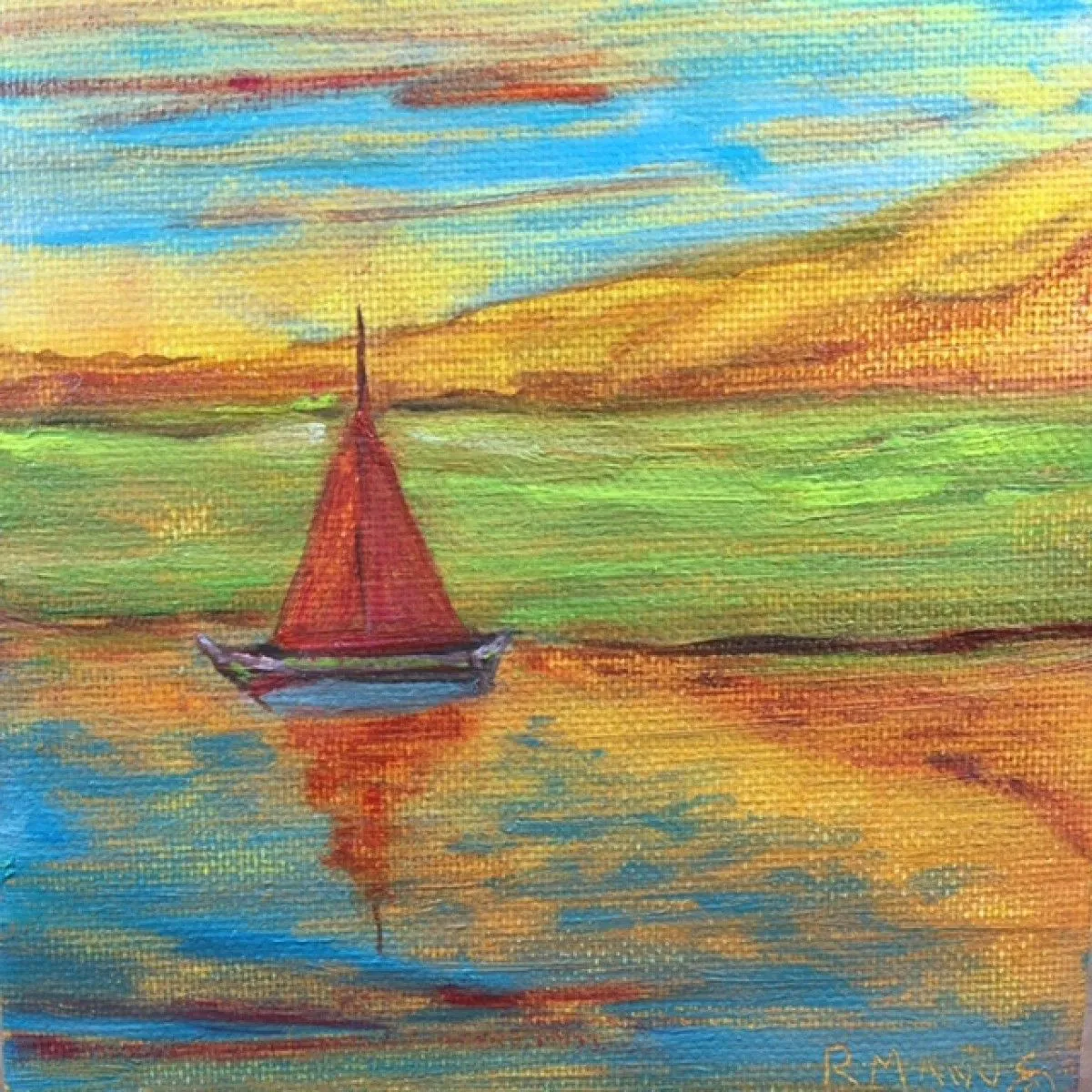 Boat Study/sold, œuvre de Rebecca Manns