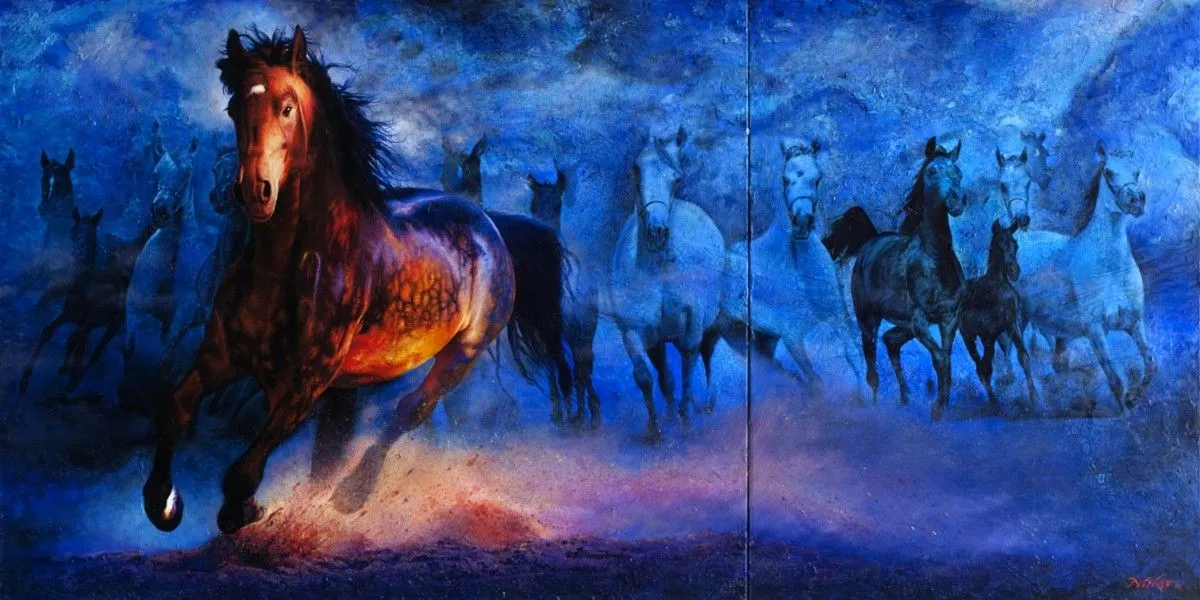 Le souffle du tumulte, œuvre de Mika Artist Peintre