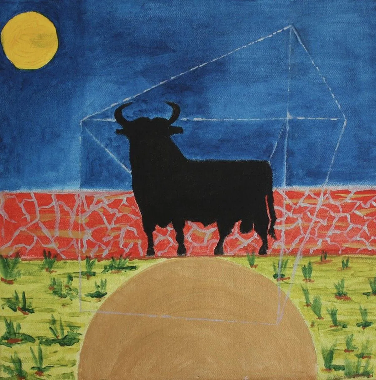 Spanish Bull, artwork by Roger Cummiskey