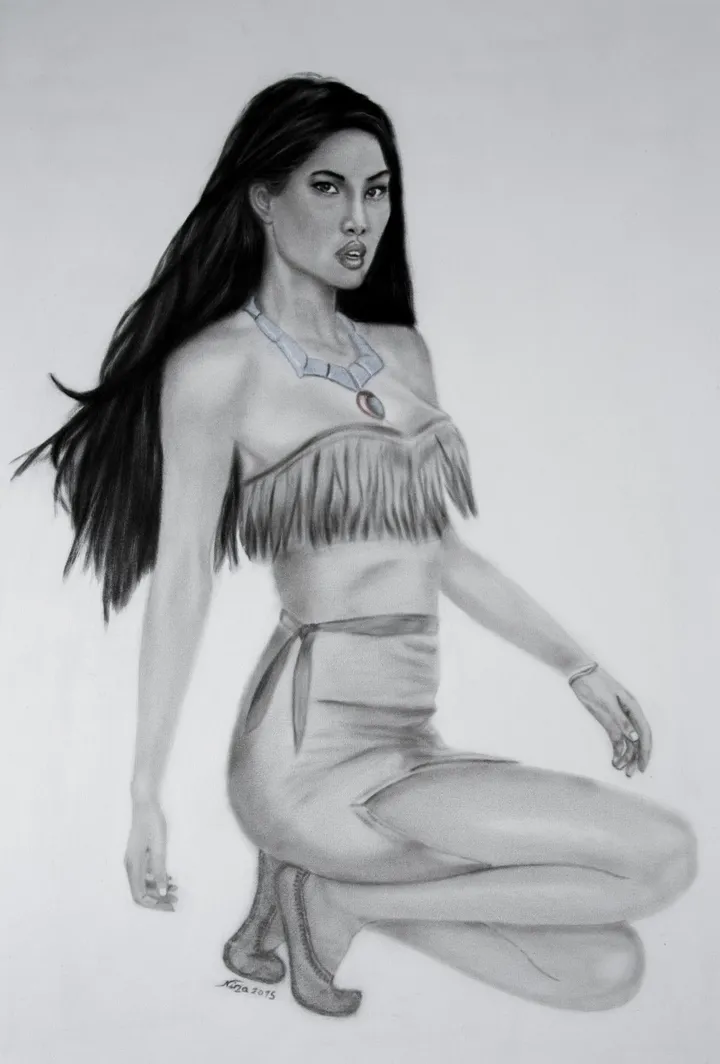 Pocahontas, œuvre de Nina (Nadine Pillet)