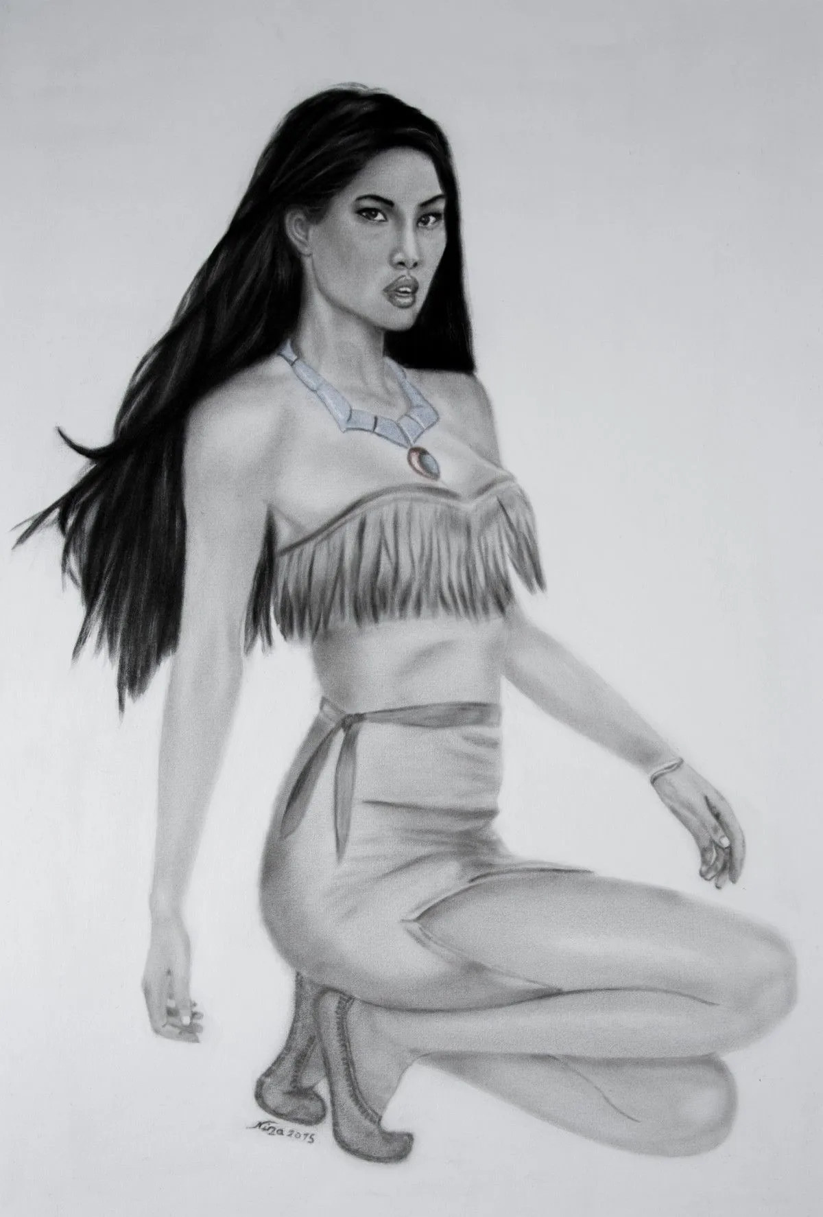 Pocahontas, artwork by Nina (Nadine Pillet)