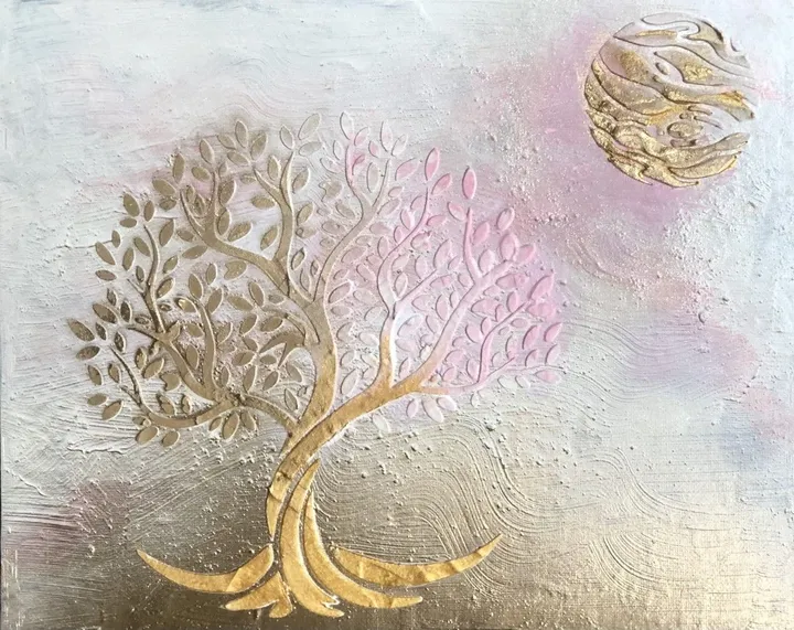 L’arbre magique, artwork by sylviane marie nardini