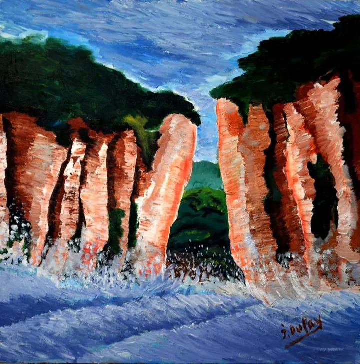 Grande marée sur la Côte d'Albâtre, artwork by Jérôme Dufay