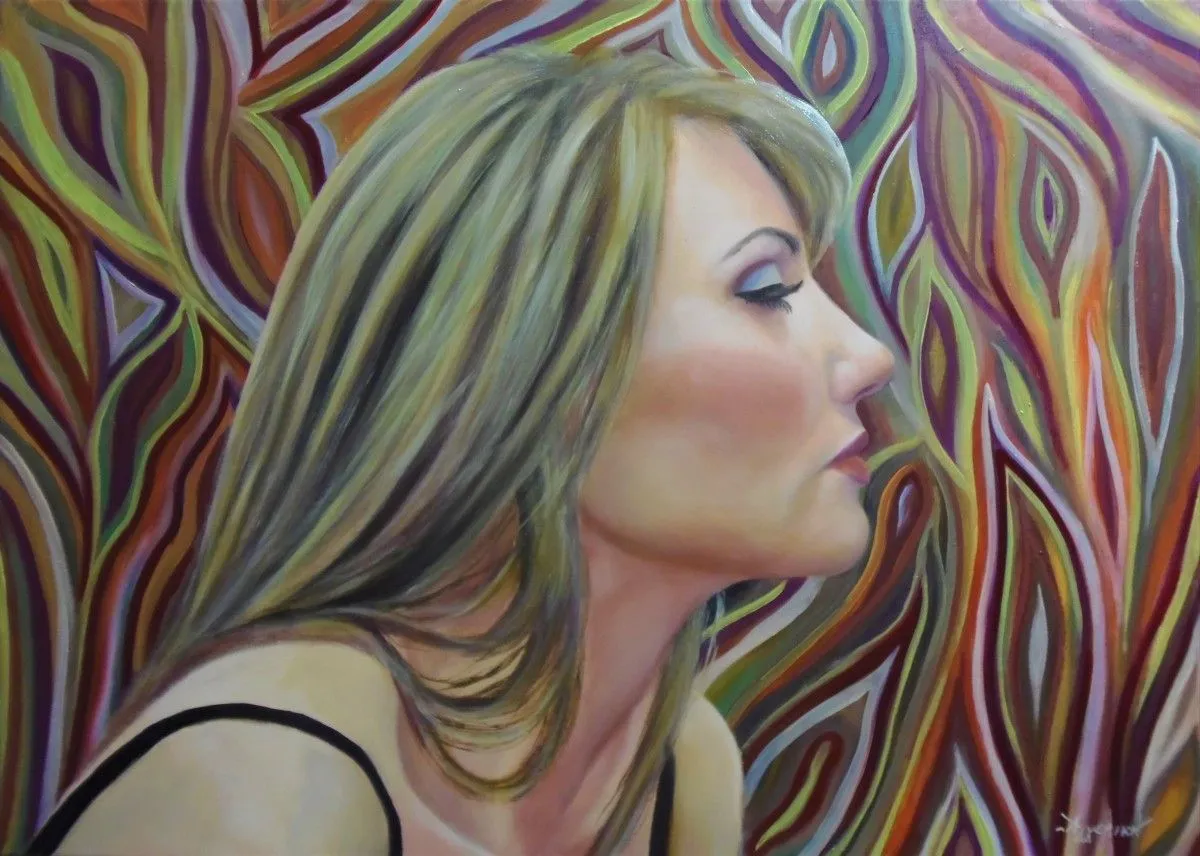 Oblivion by Ageliki, 50X70cm, oil on streched canvas, œuvre de Ageliki Alexandridou