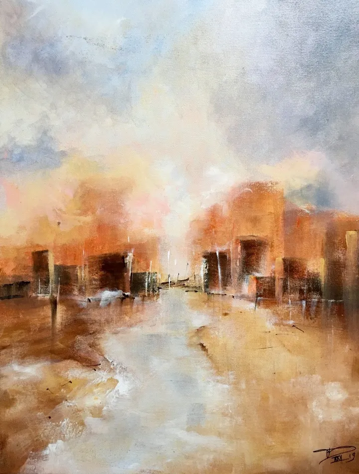 Le chaos, œuvre de Françoise AUGUSTINE