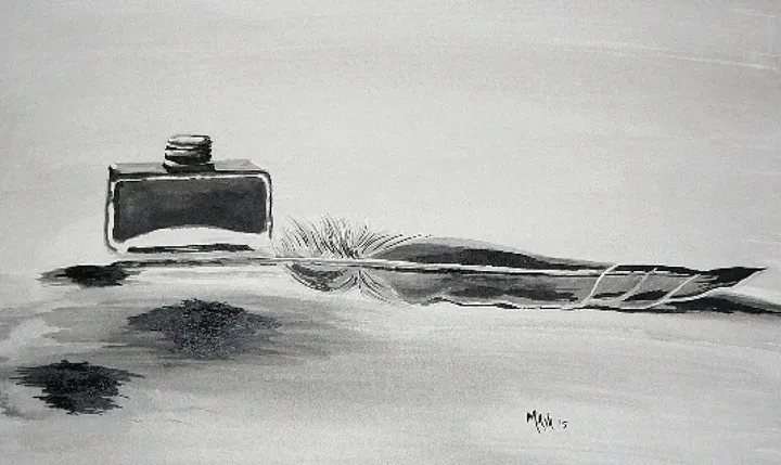 Encre et Plume, œuvre de Dany Maya Belanger