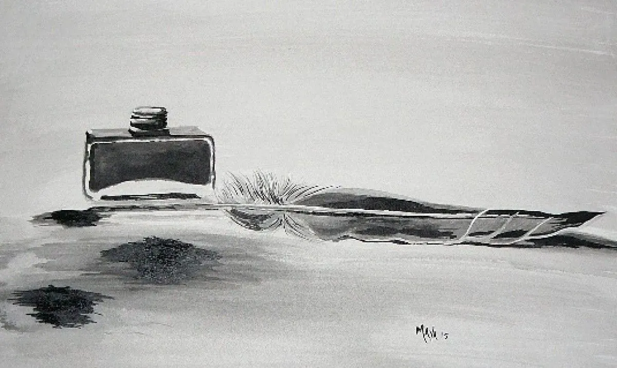 Encre et Plume, œuvre de Dany Maya Belanger