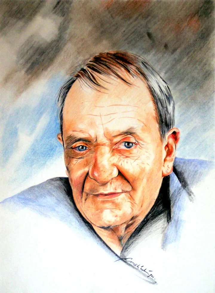 Jean Carmet, artwork by Farid Mahiedine