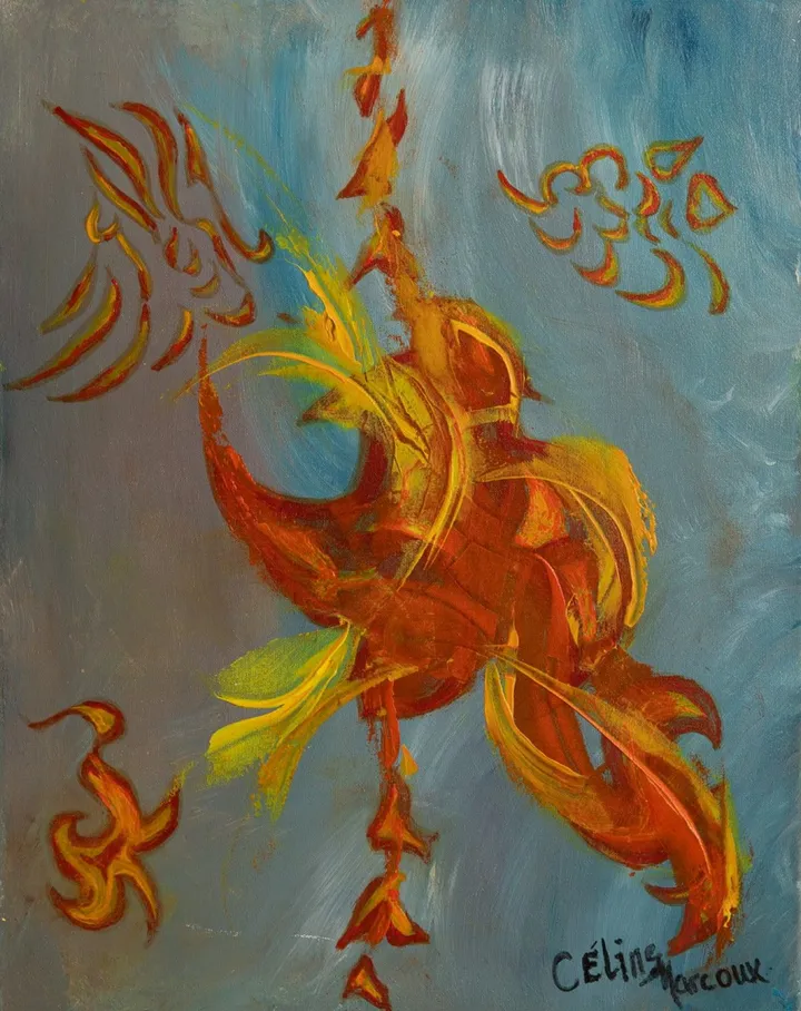 Etincelles, œuvre de Céline Marcoux