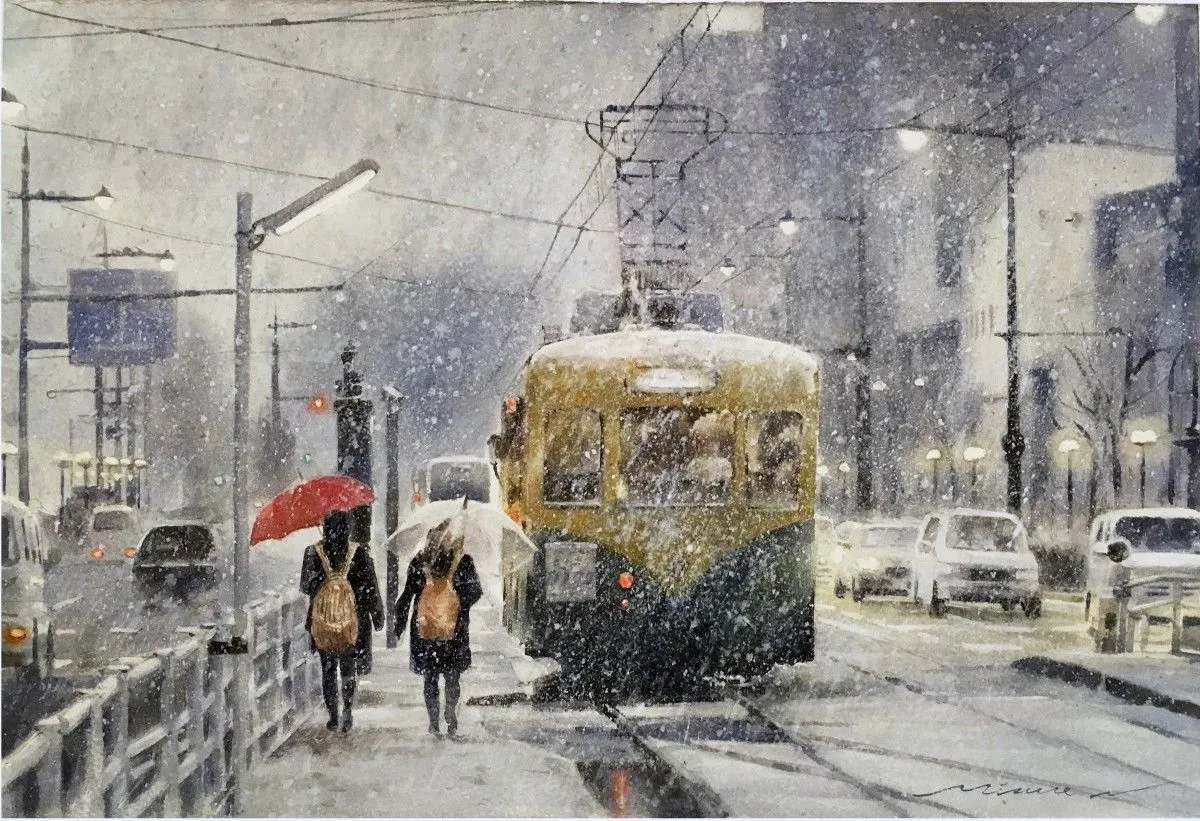 Big snow, artwork by Misure Nien