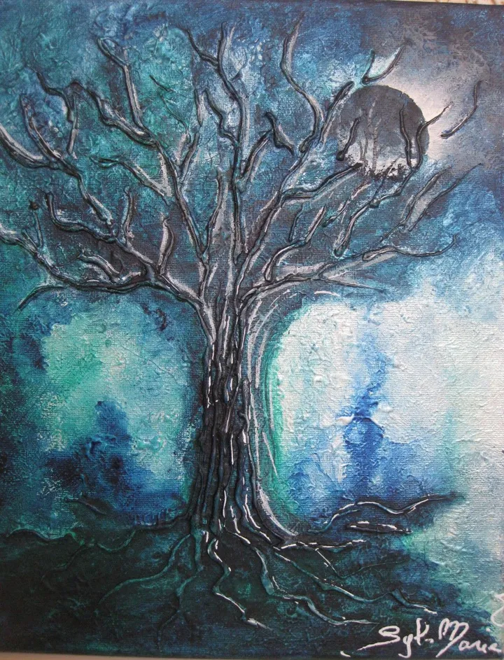 L'arbre indigo, œuvre de sylviane marie nardini