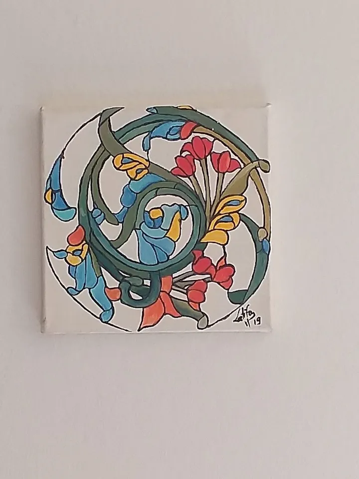 Vitrail 1, œuvre de Latifa El hachem