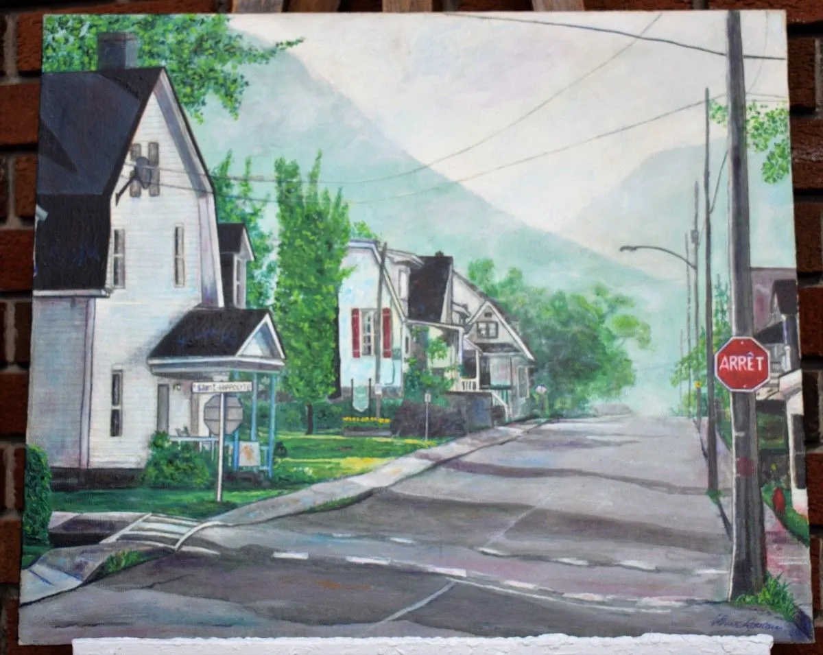 Old Mont saint-hilaire town, œuvre de Denis Roucau