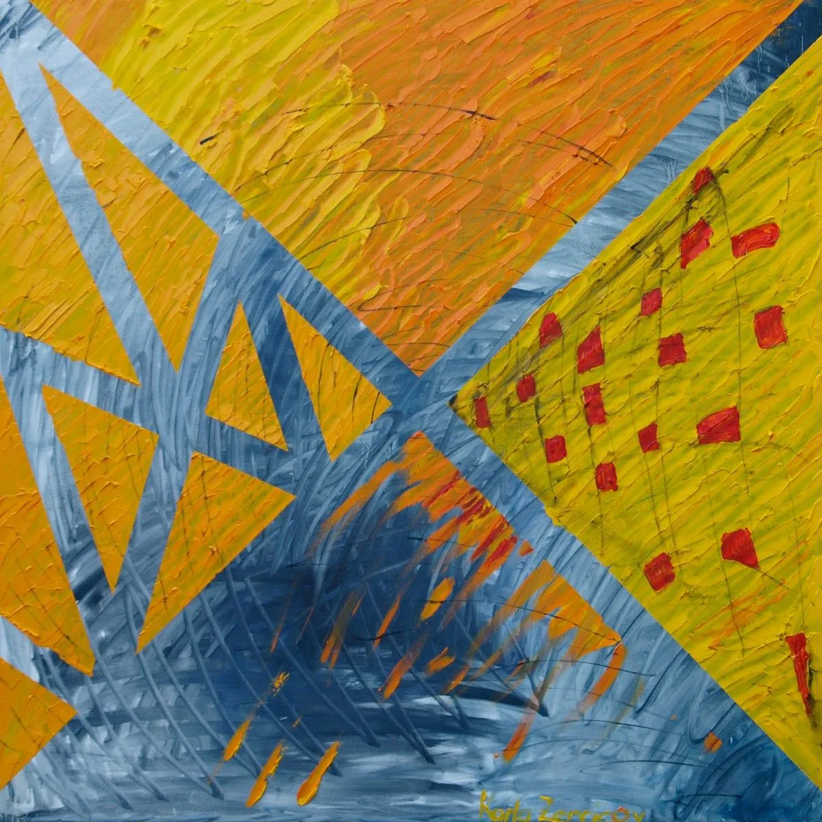 starry night, artwork by Karla Zercicov