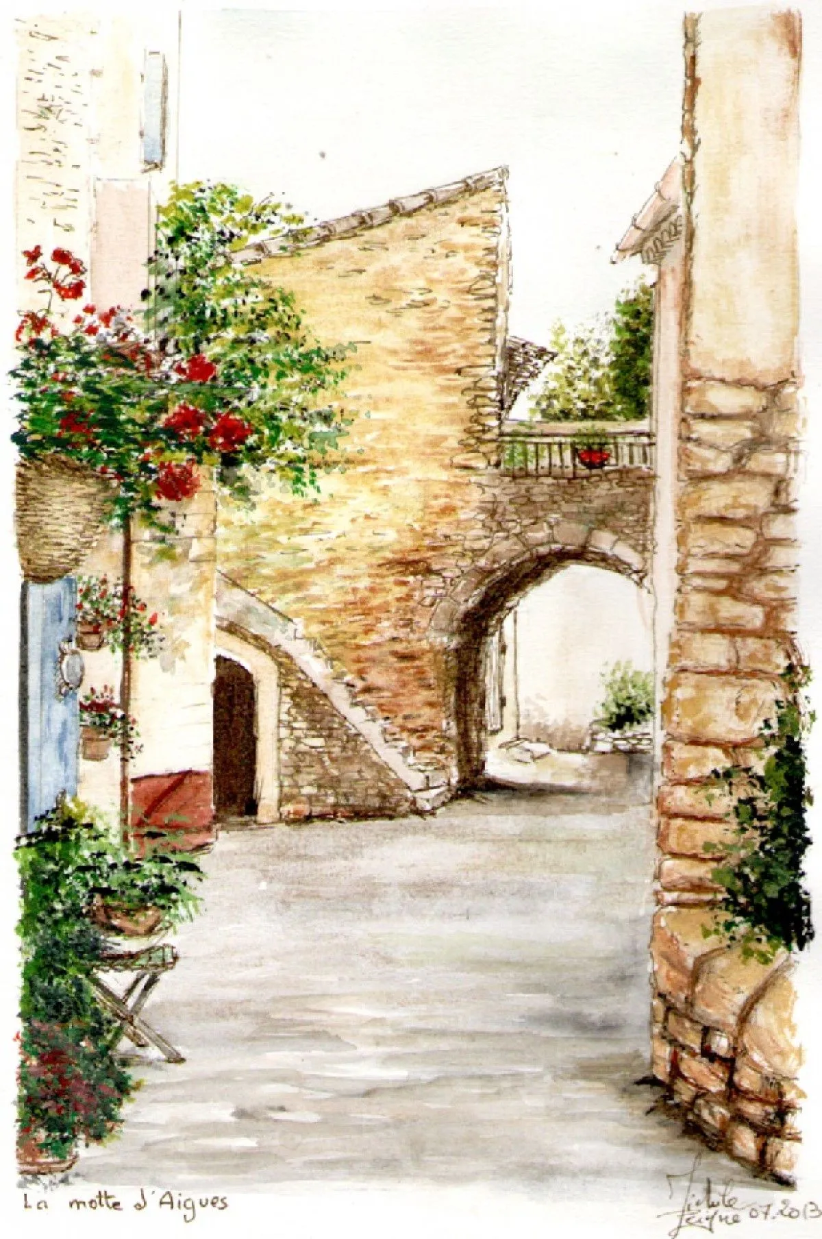 rue de la motte d'aigues, œuvre de Chichou Revart
