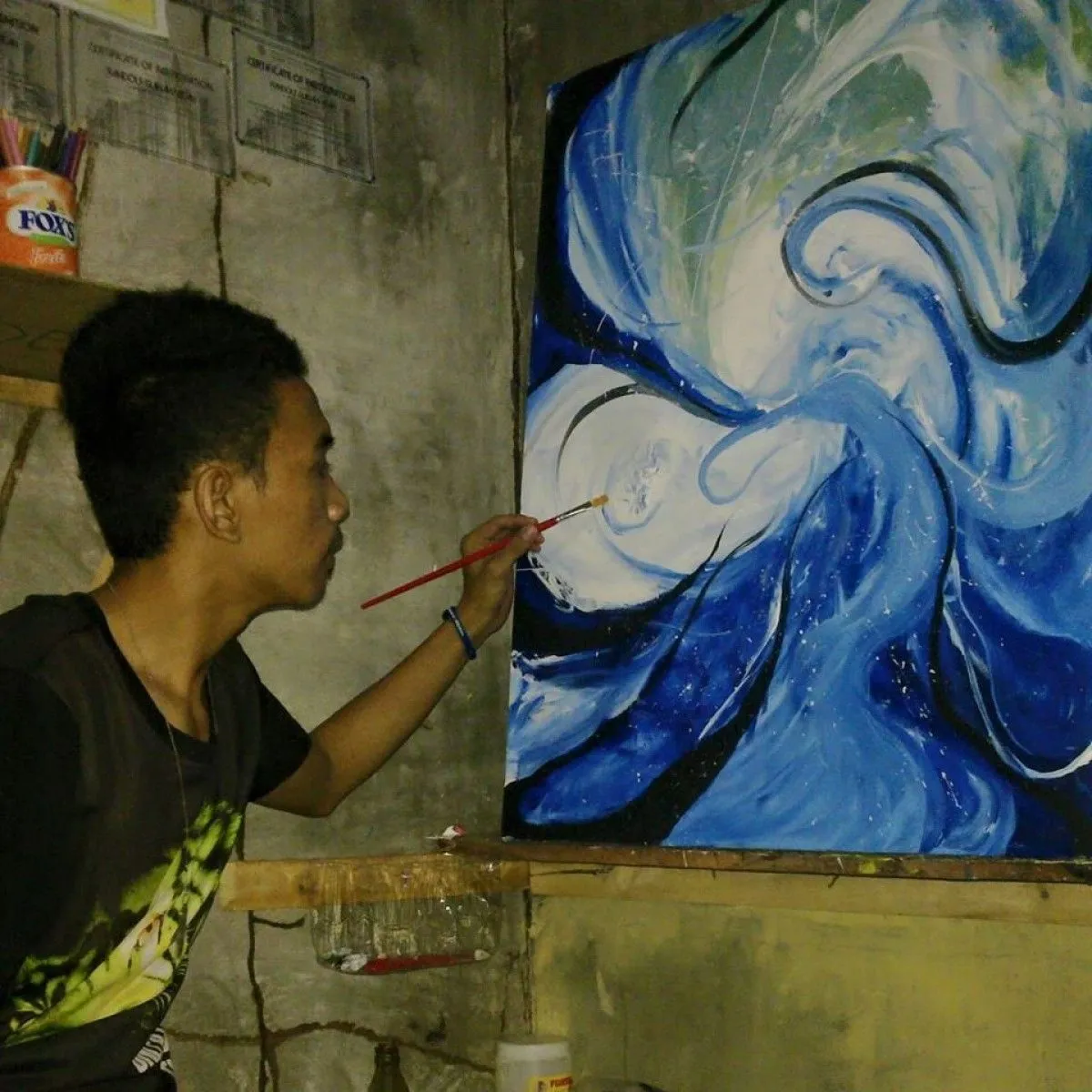 splash, œuvre de randolf guinawatan