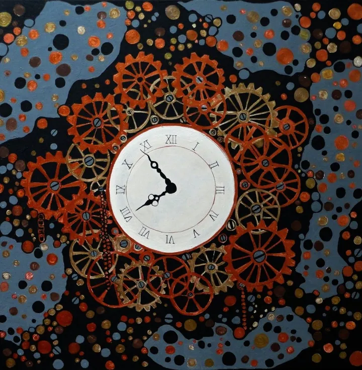 The Clock Makers Table, artwork by Rachel Olynuk