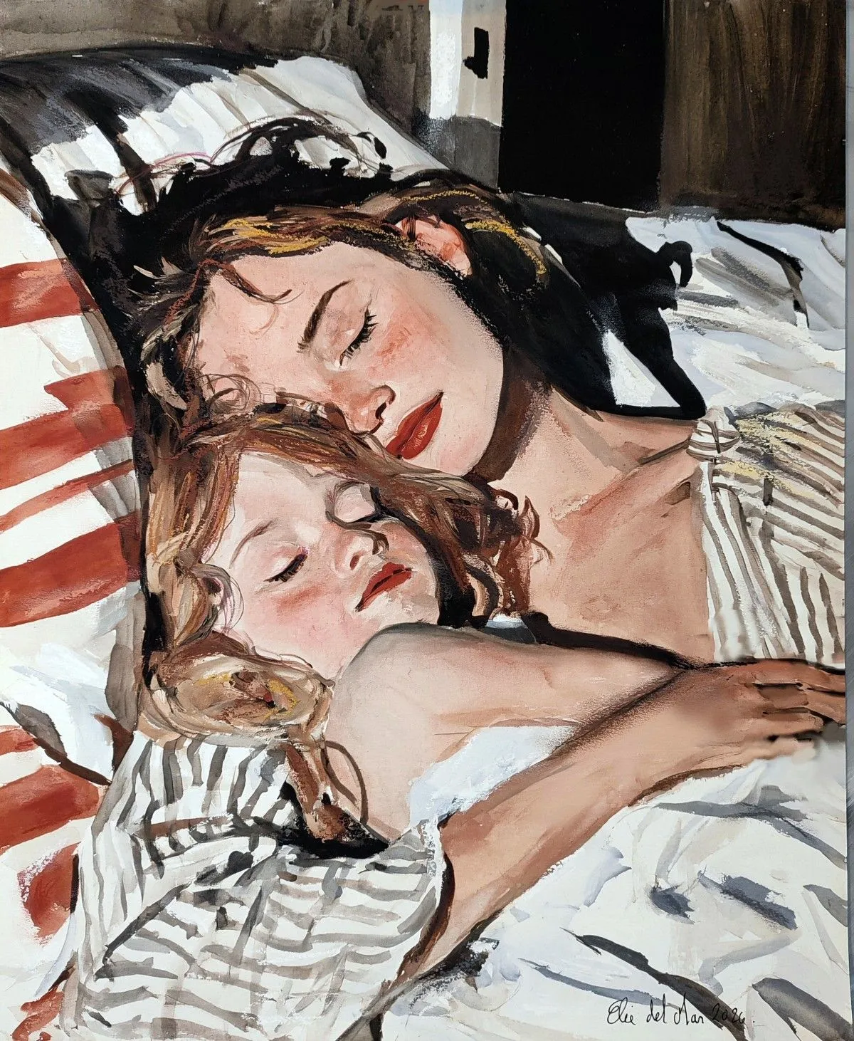 Maternité, œuvre de ELIE _Del_Mar