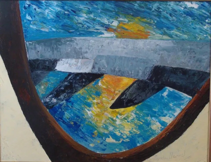 42- Vol à destination de l'Europe, œuvre de Lynda Hamel