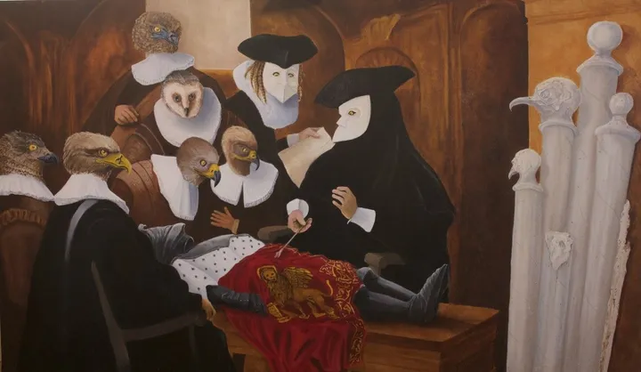 La mort du Doge - The dead of the Doge, œuvre de Marc Brees