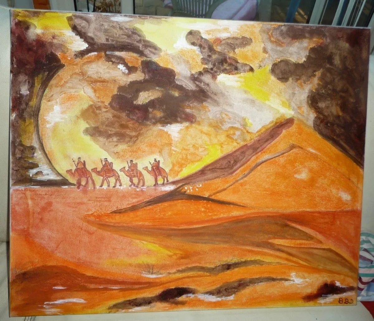Sahara éternel, artwork by Bernadette BOissié-Dubus