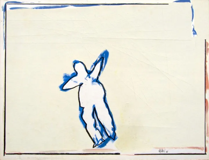 Bonhomme bleu, artwork by Alain HALTER