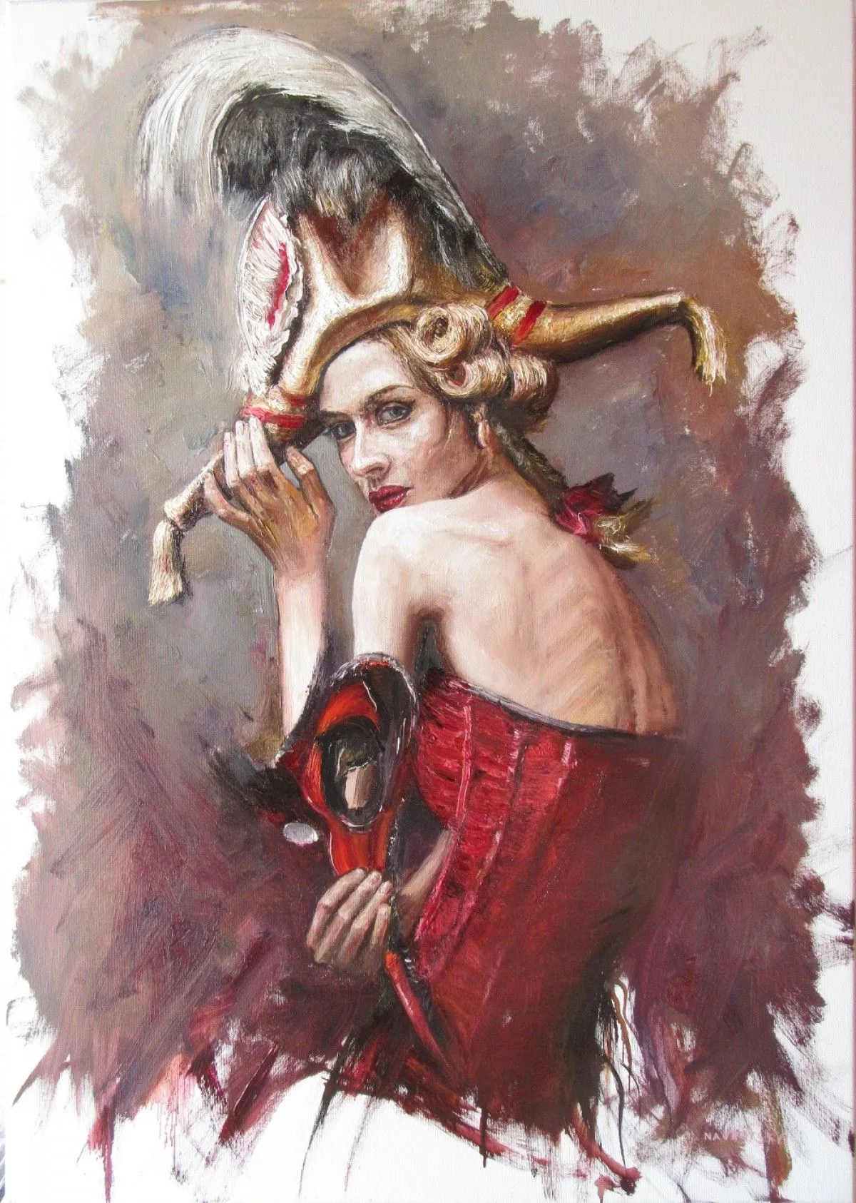 masks, artwork by Igor Navrotskyi