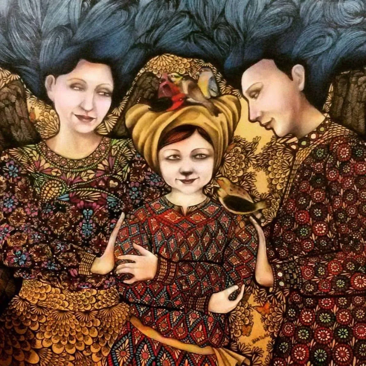 Ancestral Angels, artwork by leticia banegas gomez