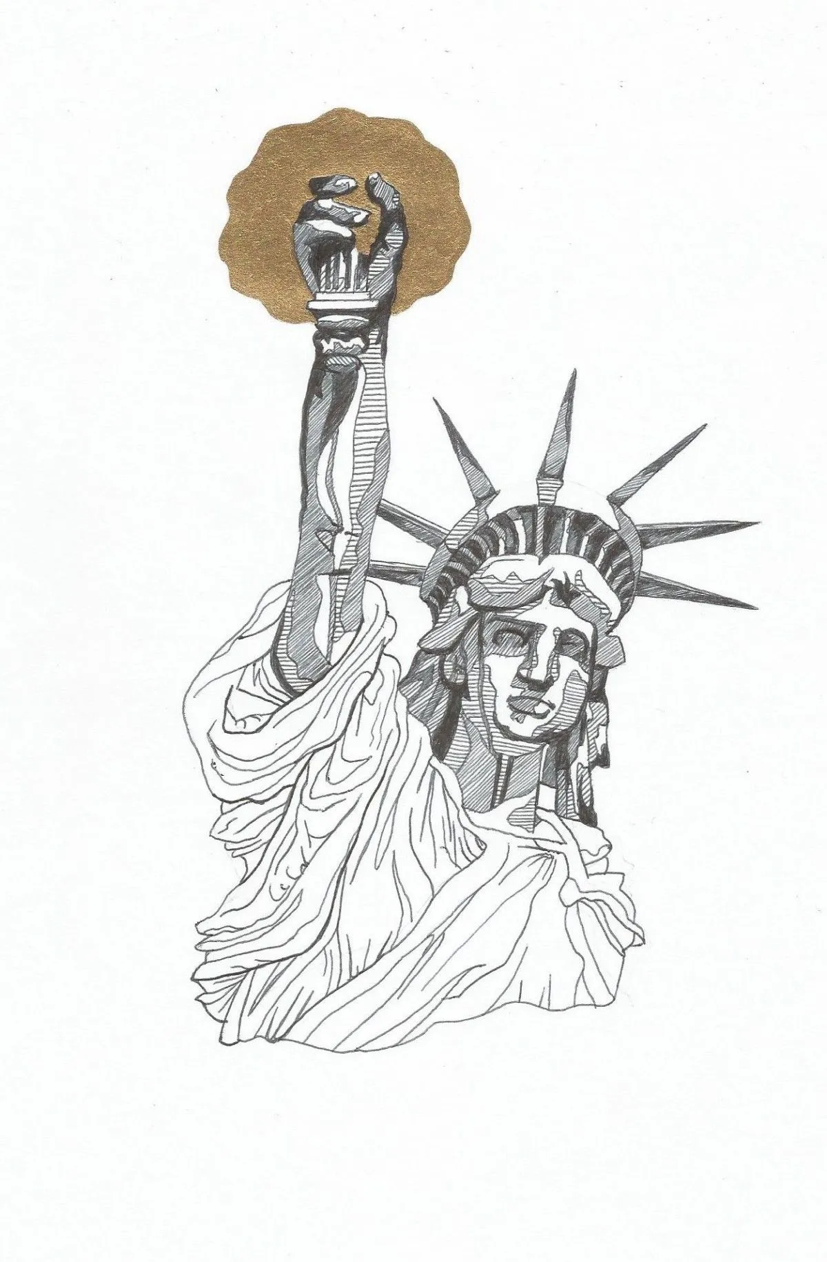 Liberty enlightening the world, œuvre de Ellis Eyre