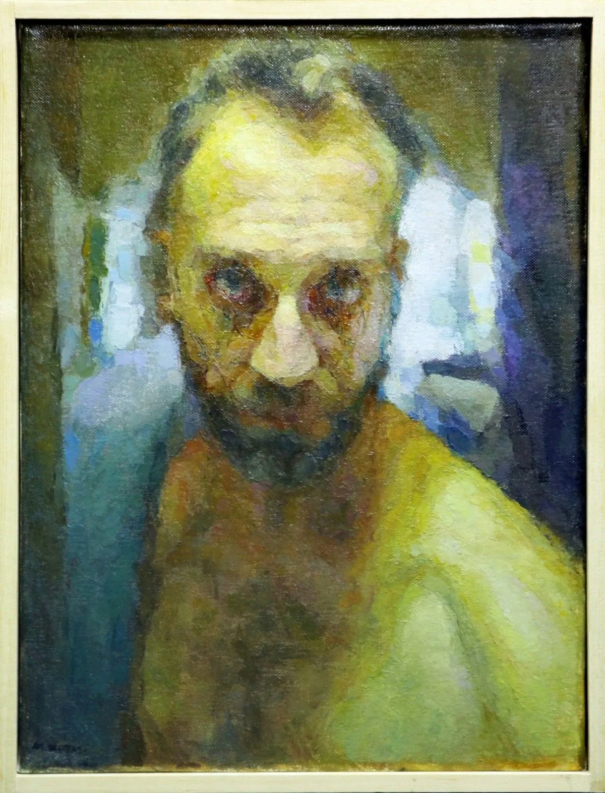 Self-portrait, artwork by Apostolos Flegkas