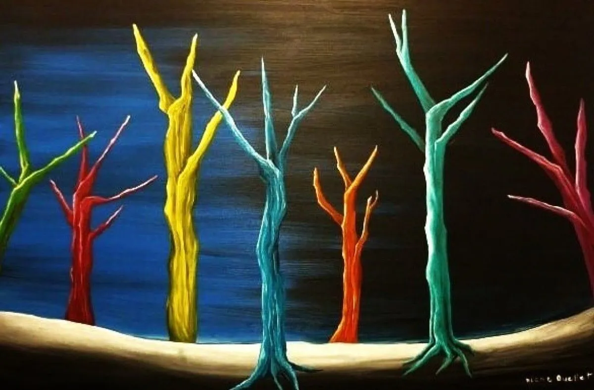 Arbres chakras, artwork by Diane Ouellet