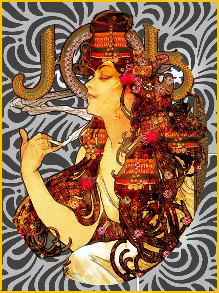 fusion of east and art movements, œuvre de Hannah Rana