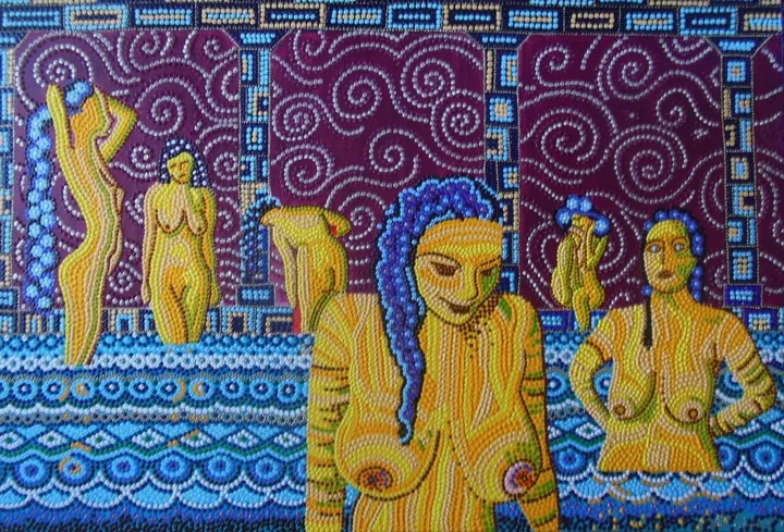 Le bain, artwork by luc Pradel