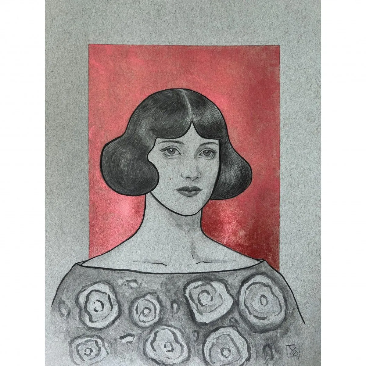 She Wore Florals Today, artwork by Sarah Stephens