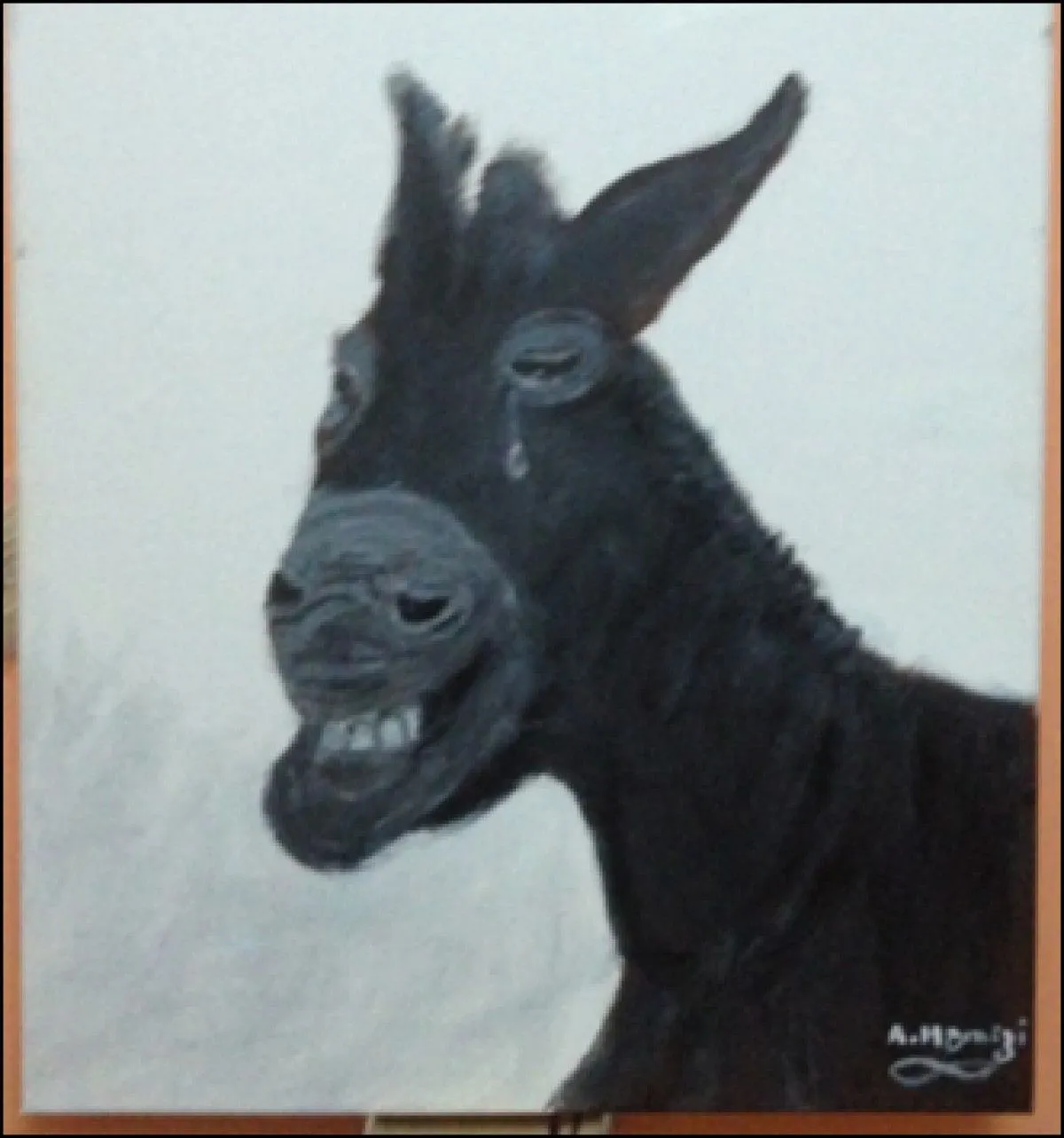 Last donkey,last message, œuvre de Abdesselam Hamizi