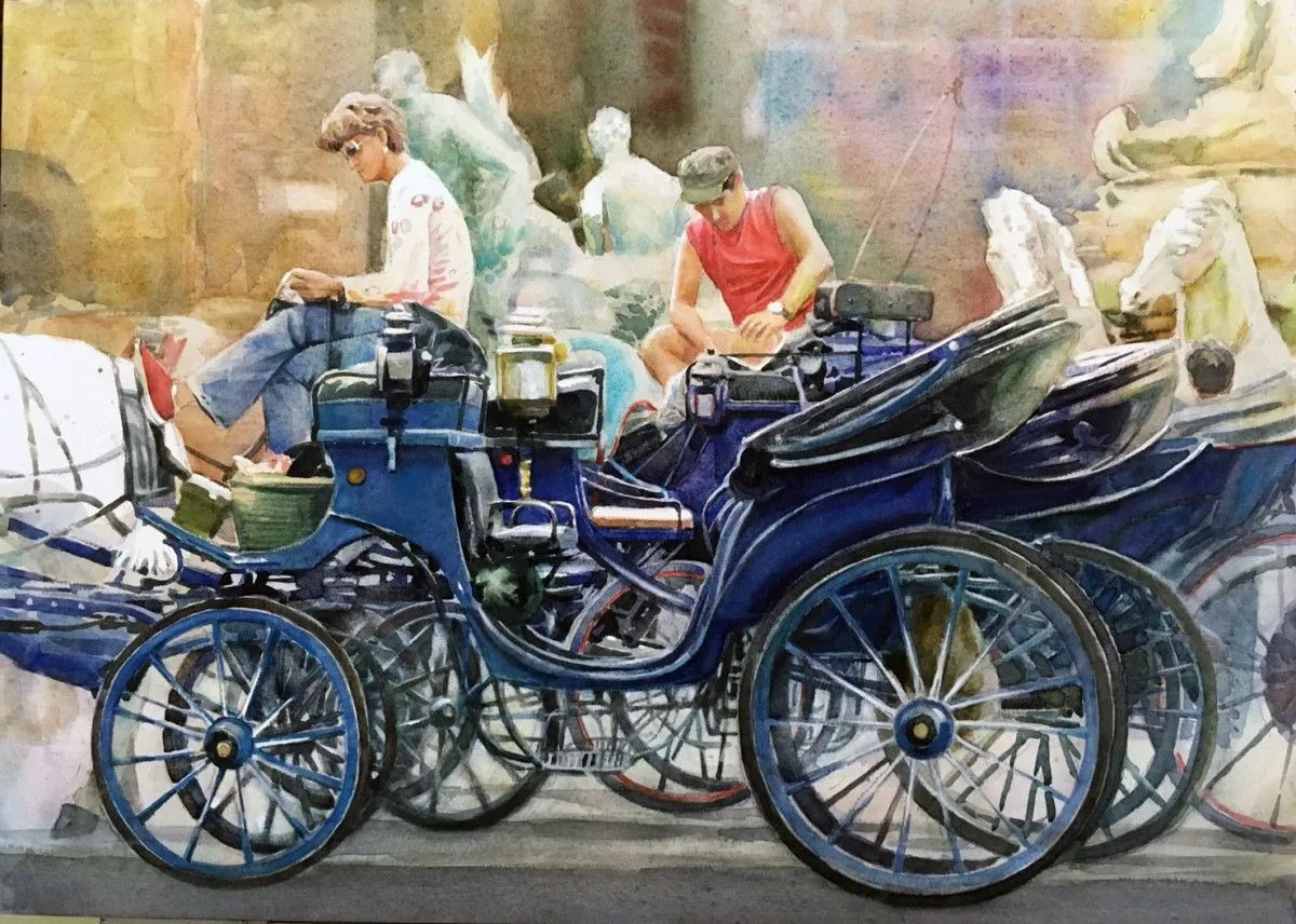 Firenze carriage, artwork by Misure Nien