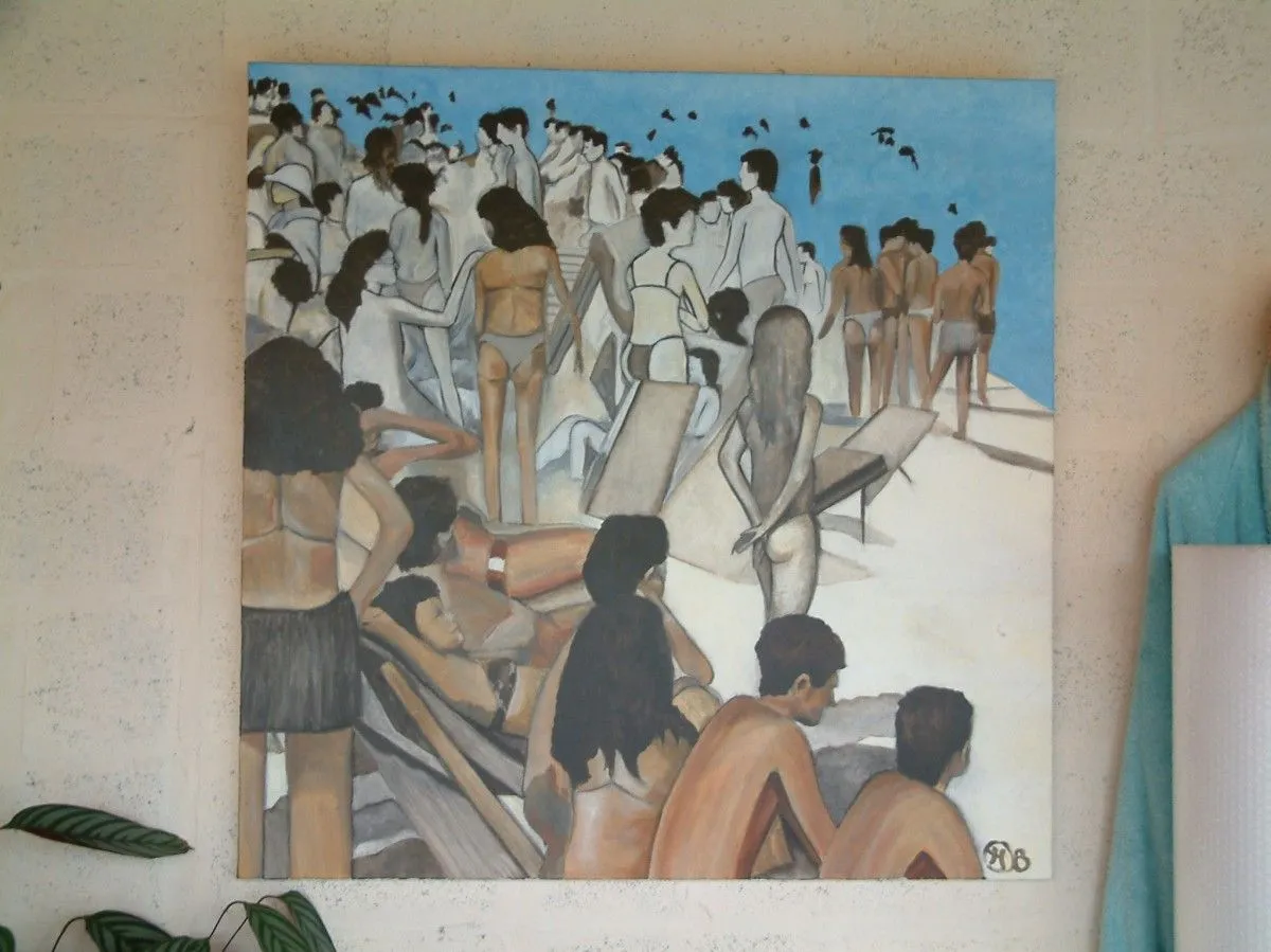 Plage de Rio, œuvre de Isabelle PÂQUE