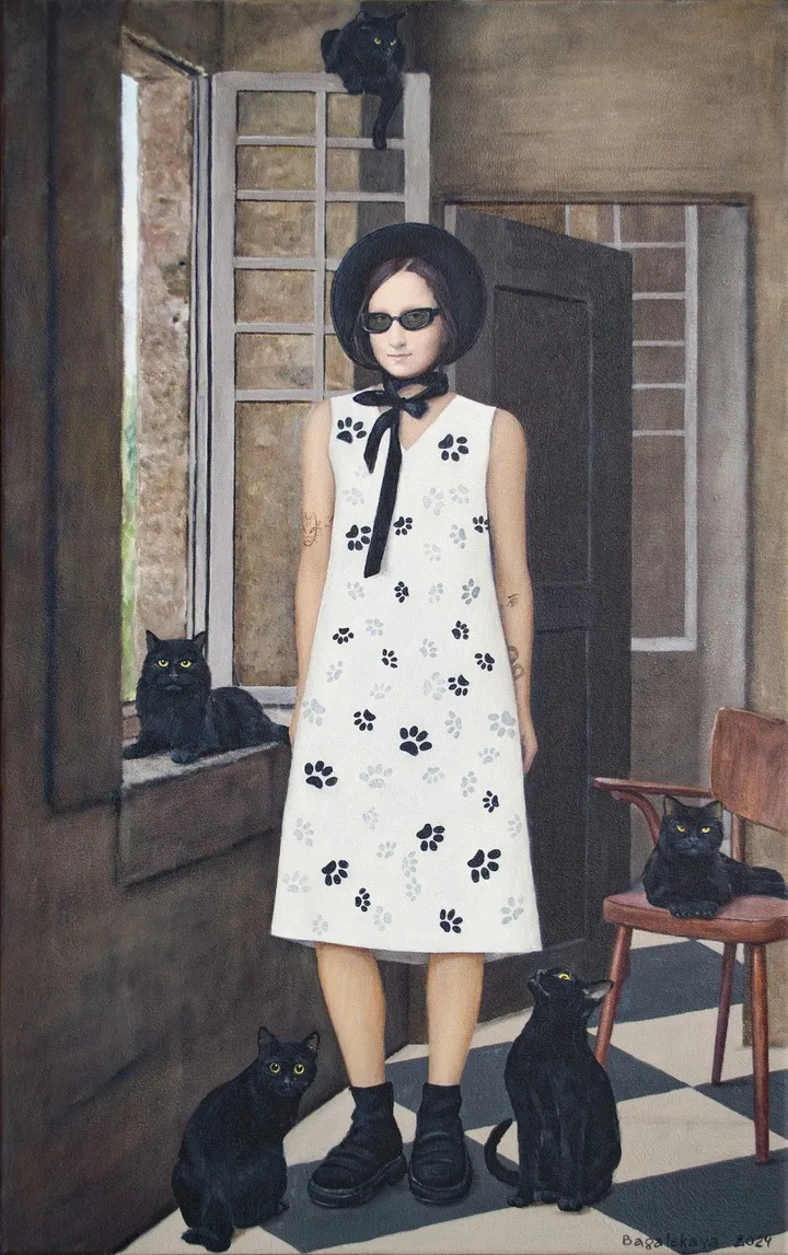 Contemporary portrait "Inhabitants", œuvre de Nataliya Bagatskaya