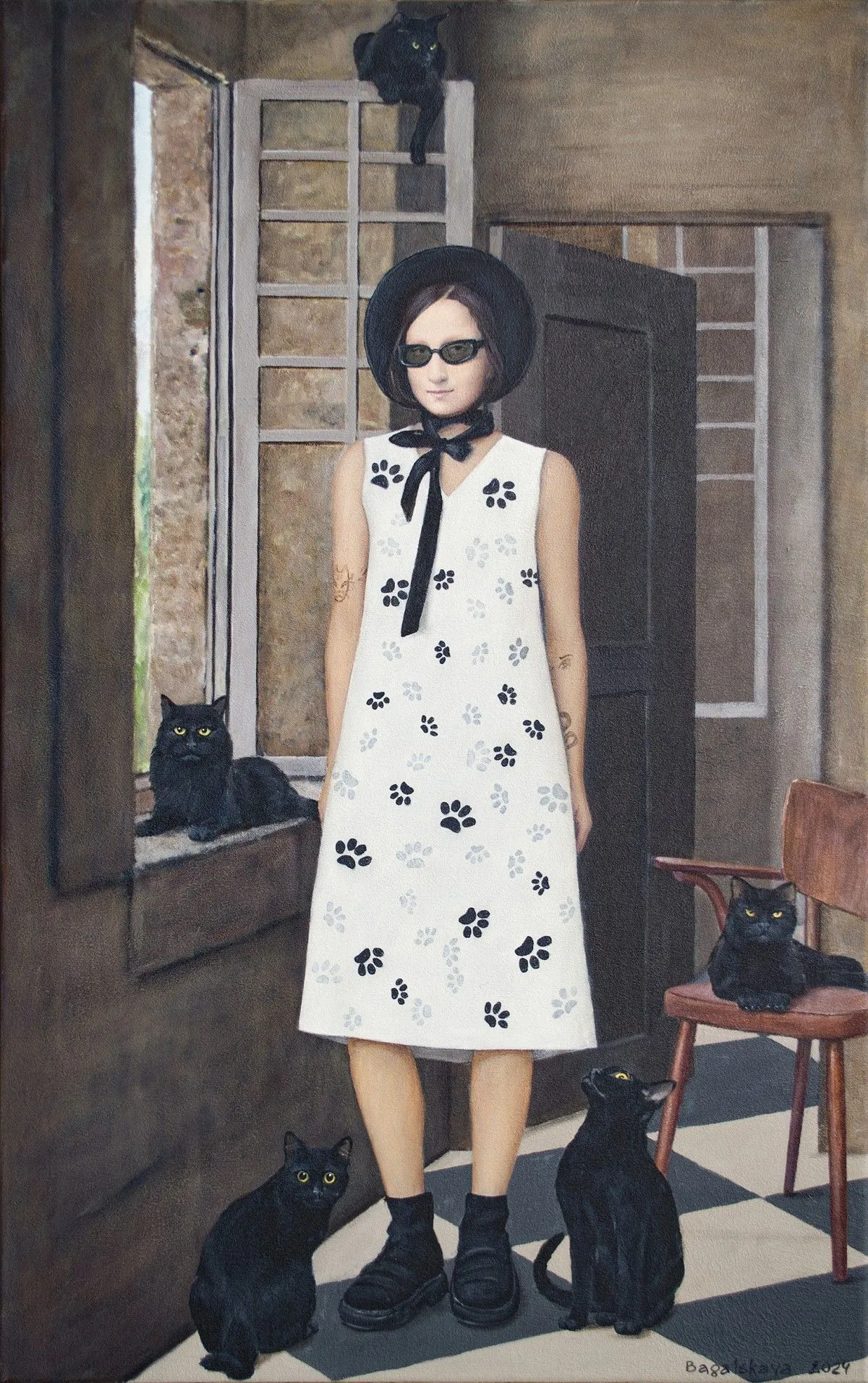 Contemporary portrait "Inhabitants", œuvre de Nataliya Bagatskaya