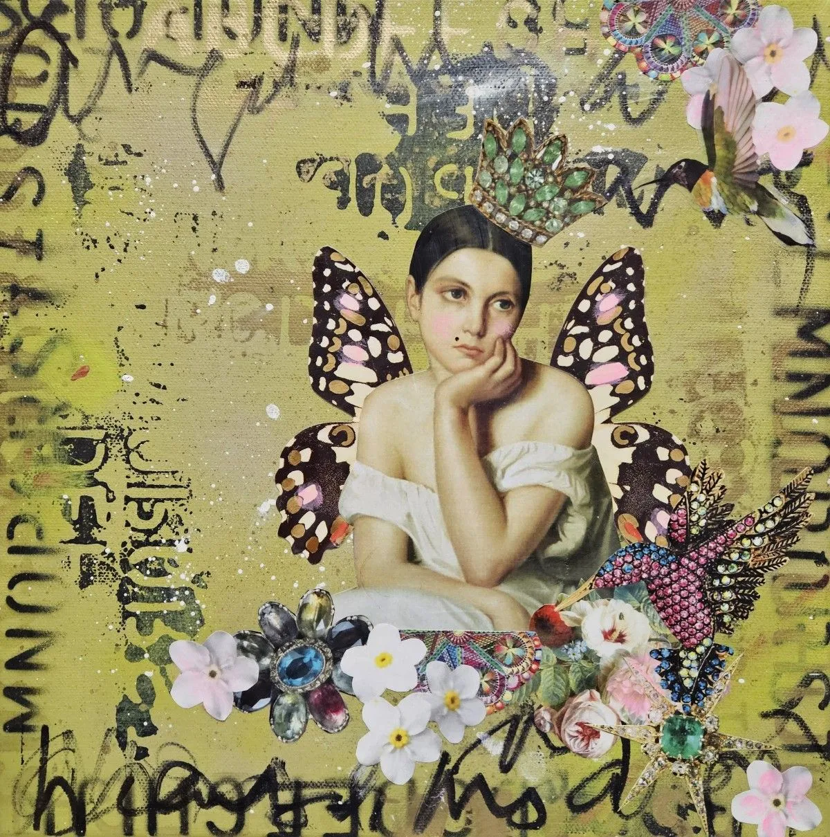 Contemplative Angel, œuvre de Lorette C Luzajic
