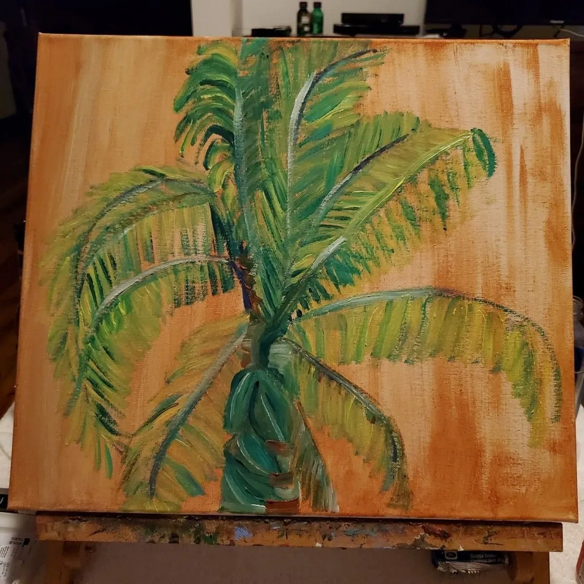 Palm tree, artwork by Ligia Moya