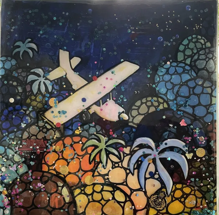 Jungle Flight, œuvre de laurent valere